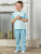 Пижама с зебрами - Размер 122 - Цвет голубой - Картинка #1